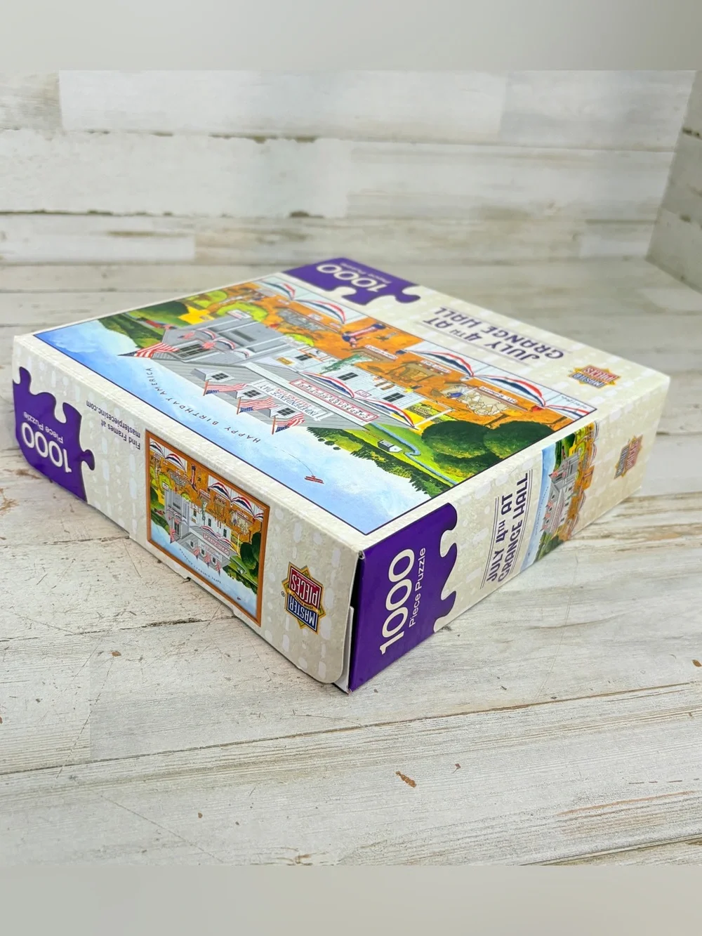 MasterPieces Jigsaw Puzzle 1000 Pc July 4th At Grange Hall Art Poulin Complete